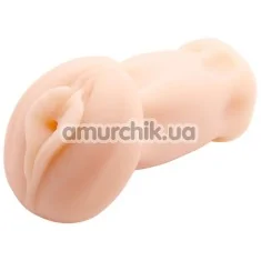Штучна вагіна з вібрацією Crazy Bull Pocket Pussy Ruby, тілесна - Фото №1