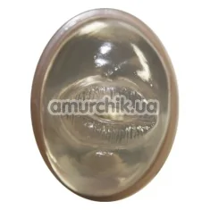 Симулятор орального секса с вибрацией Cyberskin Release Deep Throat Stroker Vibrating, прозрачный - Фото №1