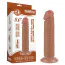 Фаллоимитатор Sliding-Skin Dual Layer Dong 8 без мошонки, светло-коричневый - Фото №10
