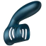 Насадка на пеніс з вібрацією Foxshow Wibrator Silicone Ring USB 7 Function, синя - Фото №1