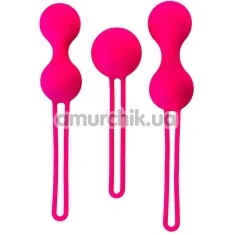 Набор вагинальных шариков A-Toys Pleasure Balls Set, розовый - Фото №1
