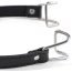 Кляп-кольцо DS Fetish Hooks Faux Leather, черный - Фото №4