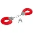 Наручники MAI No.38 Metal Furry HandCuffs, красные - Фото №4