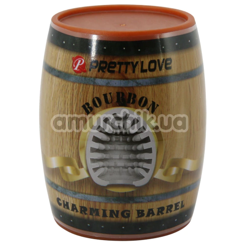 Мастурбатор Pretty Love Bourbon Charming Barrel, білий