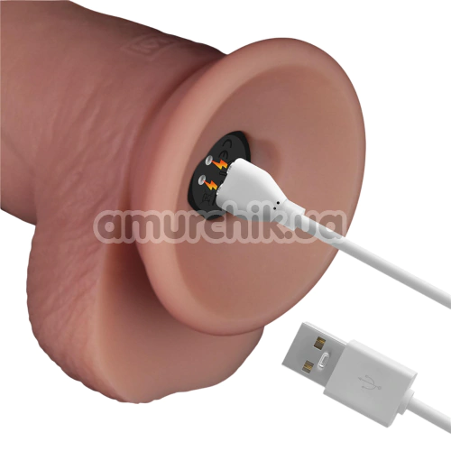 Вібратор Sliding Skin Pro II 8.5, тілесний