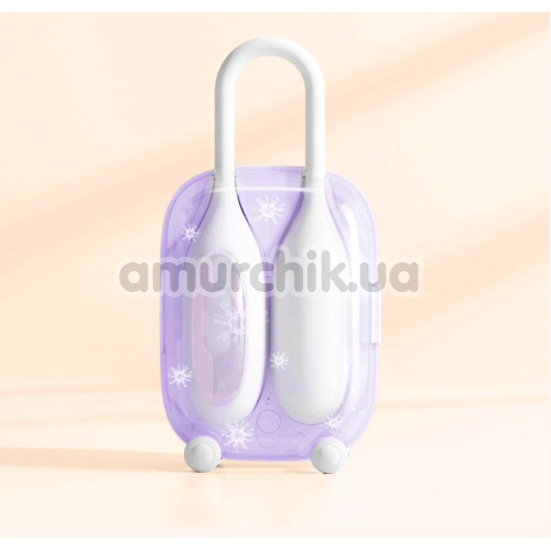 Симулятор орального сексу для жінок з вібрацією BeYourLover Magic Suitcase, білий