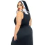Костюм монахини Leg Avenue Sultry Sinner Nun Costume, черный: платье + воротник + накидка на голову - Фото №7