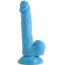 Фаллоимитатор Pop Peckers Dildo With Balls 6.5, голубой - Фото №1