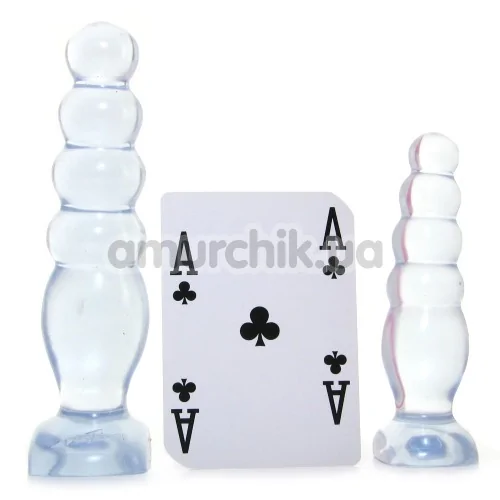 Набор анальных пробок Crystal Jellies Anal Delight Trainer Kit, прозрачный