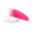 Анальна пробка з хвостом лисиці DS Fetish Anal Plug Faux Fur Fox Tail знімна, рожева - Фото №1