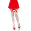 Панчохи Leg Avenue Cece Nurse Industrial Net Tights, червоно-білі - Фото №1