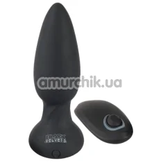 Анальная пробка с вибрацией Black Velvets Remote Controlled Vibrating Plug, черная - Фото №1