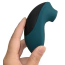 Симулятор орального секса для женщин с вибрацией Sweet Em Velvet Lure TealWave, зеленый - Фото №8