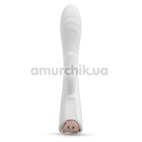 Вибратор с подогревом Dorcel Flexi Rabbit, белый