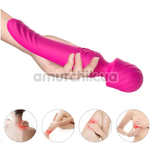 Универсальный вибромассажер с подогревом Rabbit Massager, розовый