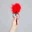 Перышко для ласк Secret Play Mini Feather Tickler, красное - Фото №2