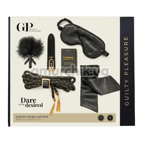 Набір секс-іграшок Guilty Pleasure Subtle Spark Giftset, чорно-золотий