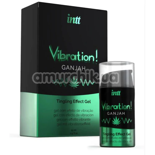 Возбуждающий гель с эффектом вибрации Intt Vibration Ganjah Tingling Effect Gel - ганжа, 15 мл