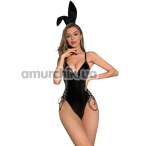 Костюм зайчика JSY Sexy Lingerie JS228173, черный: боди + ушки - Фото №1