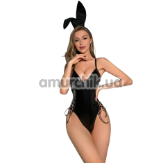 Костюм зайчика JSY Sexy Lingerie JS228173, черный: боди + ушки - Фото №1