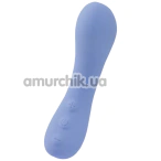 Вибратор для точки G Sweet Em Velvet Lure Mini G-Curve, голубой - Фото №1