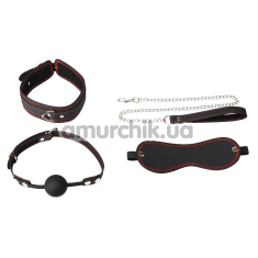 Бондажный набор Wild Play BDSM Set 4 Pcs С9, черный - Фото №1
