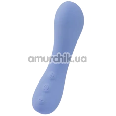 Вибратор для точки G Sweet Em Velvet Lure Mini G-Curve, голубой - Фото №1
