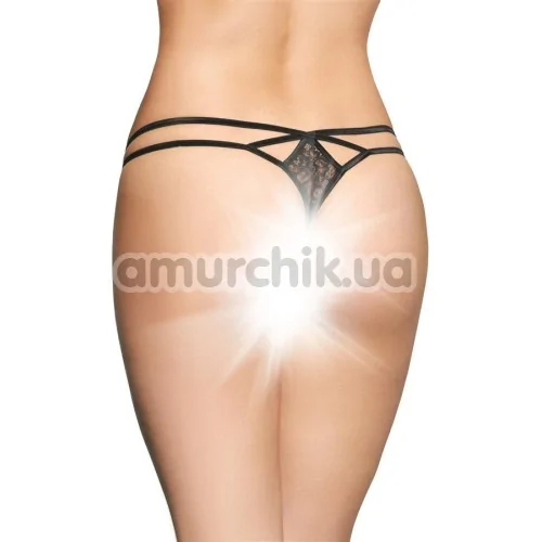 Трусики-стринги женские Tongs 2496, черные