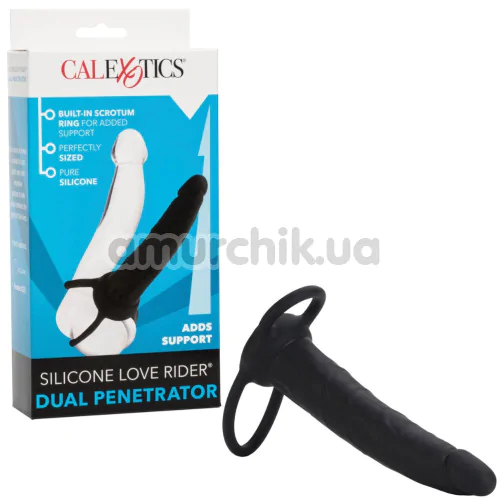 Анальная насадка Love Rider Dual Penetrators, черная