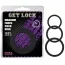 Набор из 3 эрекционных колец Get Lock Magnum Force Cock Ring, черный - Фото №4