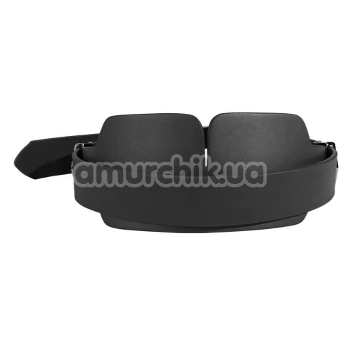 Маска Lockink Luxury Leather Blindfold Kit, черная