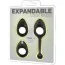 Набор из 3 эрекционных колец Expandable Cock Rings, черный - Фото №4