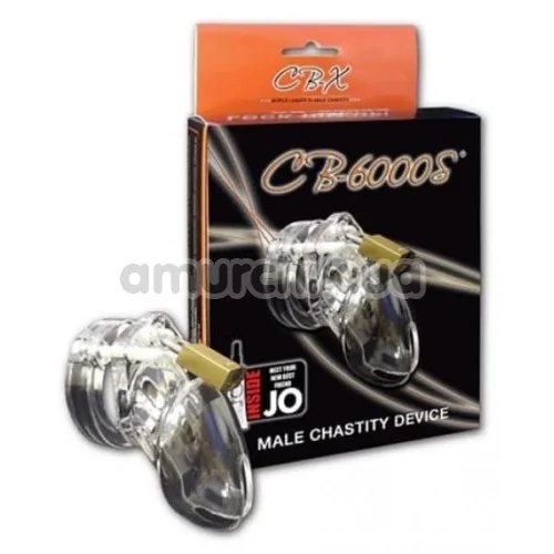 Пояс вірності CB-6000S Male Chastity Device, прозорий