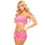 Комплект Side Game Seamless Bandeau Set розовый: топ + шортики - Фото №1