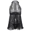 Комплект Star Night Elegante Babydoll, черный: пеньюар + трусики-стринги - Фото №9