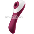 Симулятор орального секса для женщин с вибрацией Satisfyer Dual Crush, бордовый - Фото №1