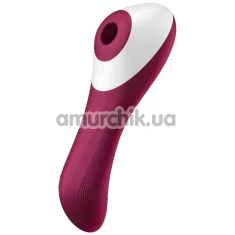 Симулятор орального секса для женщин с вибрацией Satisfyer Dual Crush, бордовый - Фото №1