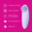 Симулятор орального сексу для жінок з пульсацією So Divine Pearl Pleasure Stimulator, фіолетовий - Фото №8