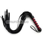 Флоггер DS Fetish Mini Flogger, черно-красный - Фото №1