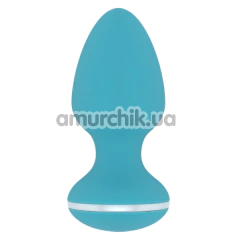 Анальна пробка з вібрацією Cala Azul Blanca Vibrating Anal Plug, блакитна - Фото №1