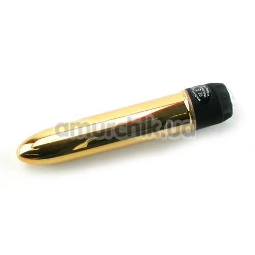 Вібратор Precious Metal Gems 11 см, золотий