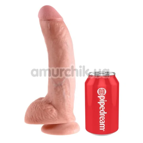 Фаллоимитатор King Cock With Balls, 23 см телесный