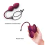 Вагинальные шарики с вибрацией Dorcel Love Balls, бордовые - Фото №6