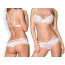 Комплект Obsessive 860-SET-1 белый: бюстгальтер + трусики-стринги - Фото №3