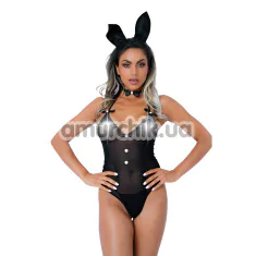 Костюм зайчика Daring Intimates Tuxedo Bunny Roleplay Set, черный: боди + ушки + чокер - Фото №1