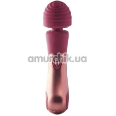 Універсальний вібромасажер Dinky Curved Wand Jacky O, бордовий - Фото №1