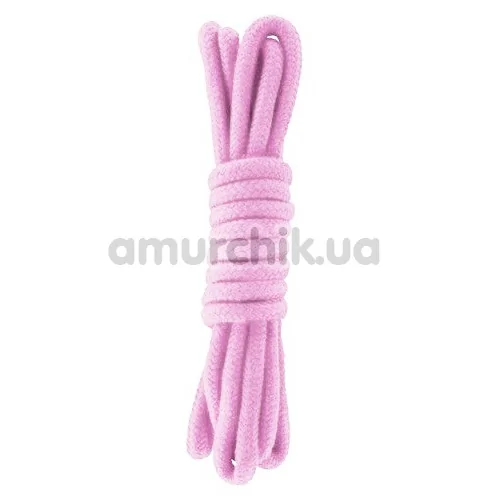 Мотузка sLash Bondage Rope Pink 3м, рожева - Фото №1