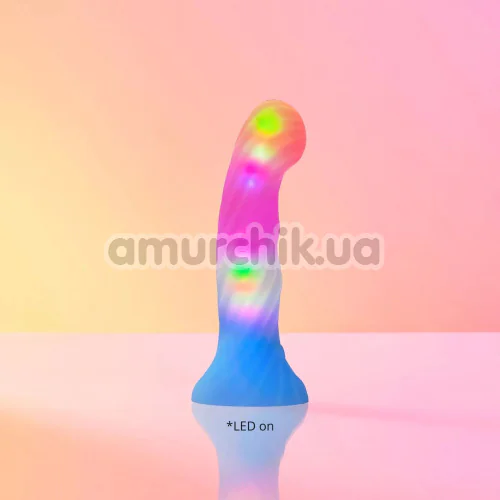 Фаллоимитатор с подсветкой Love To Love Candy Loop, розово-голубой