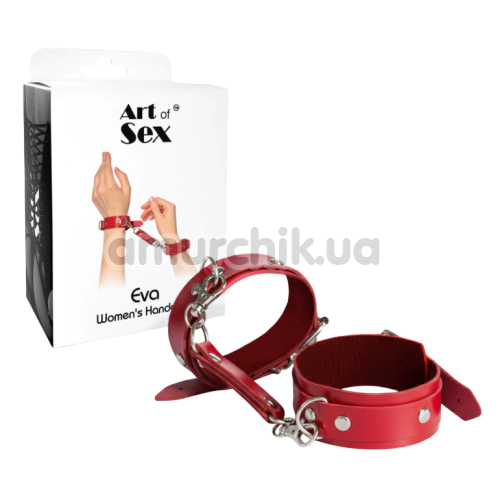 Фиксаторы для рук Art of Sex Eva Faux Leather, красные