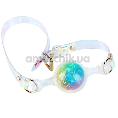 Кляп Univibe Crystal Gag L, різнокольоровий